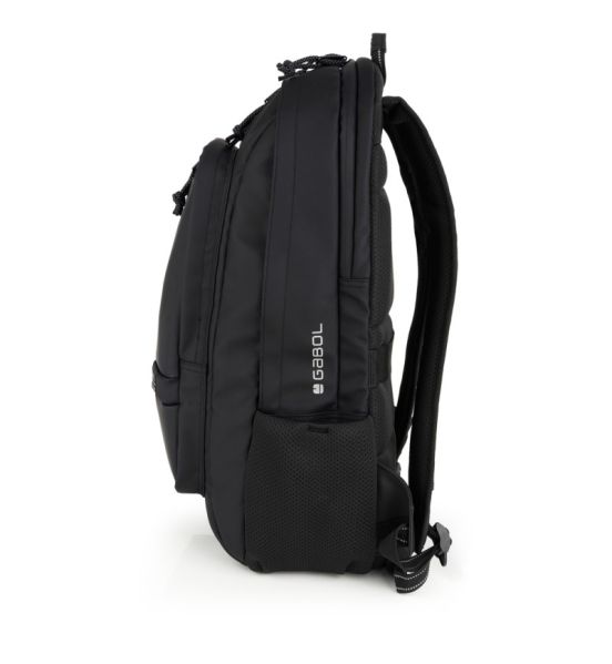 Σακίδιο Πλάτης Μεγάλο Gabol Coyote 237178 Μαύρο 23L –100% Αδιάβροχο με Laptop 17" & Διπλή Θήκη