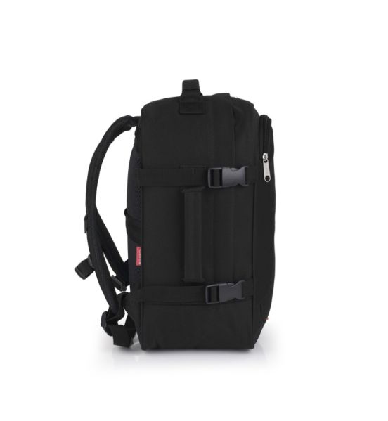 Σακίδιο Ταξιδίου/Χειραποσκευή 39x27x18 Gabol Week Eco 122326 Μαύρο Underseat – 19L, Ιδανικό για Όλες τις Αεροπορικές