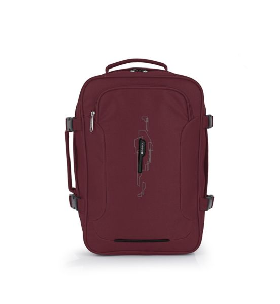 Σακίδιο Ταξιδίου/Χειραποσκευή 39x27x18 Gabol Week Eco 122326 Μπορντό Underseat – 19L, Ιδανικό για Όλες τις Αεροπορικές
