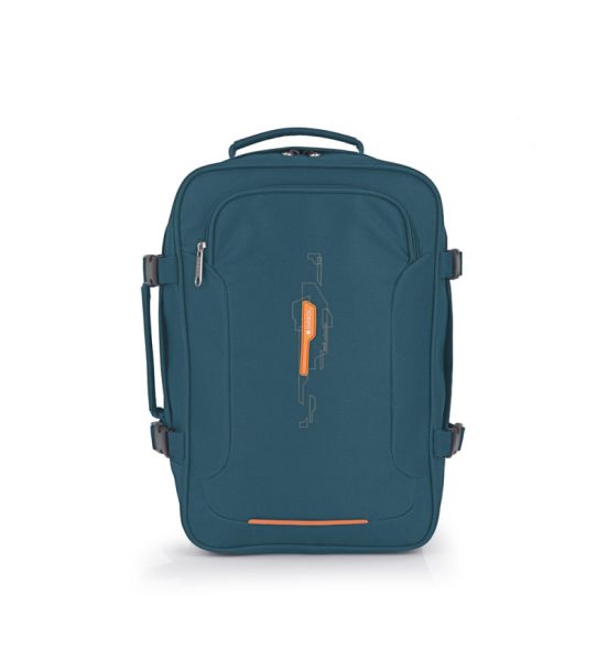Σακίδιο Ταξιδίου/Χειραποσκευή 39x27x18 Gabol Week Eco 122326 Πετρόλ Underseat – 19L, Ιδανικό για Όλες τις Αεροπορικές