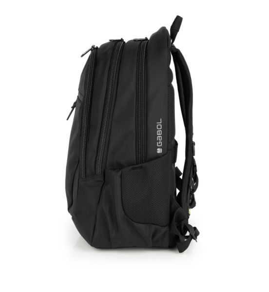 Σακίδιο Πλάτης Gabol Panther 236941 Μαύρο Αδιάβροχο 22L με Laptop 15.6" – με Τριπλή Θήκη