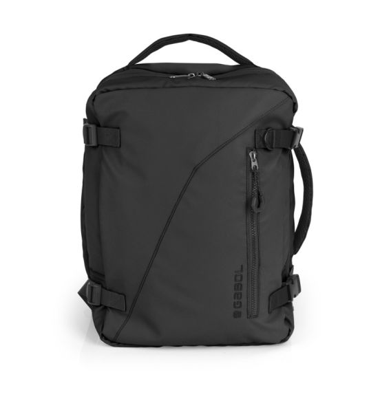 Σακίδιο Καμπίνας 40x30x20 Underseat Gabol 125234-001 Μαύρο – με Επέκταση 24/28.8L, Αδιάβροχο – Ιδανικό για Αεροπορικά Ταξίδια