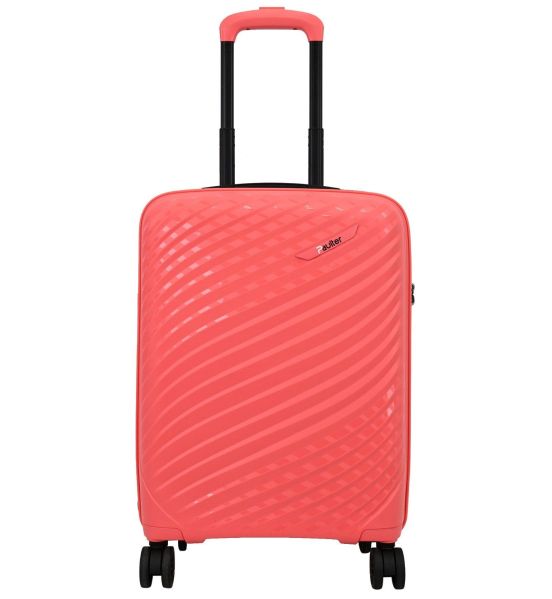 Premium Βαλίτσα Καμπίνας 55x39x20 Πολυπροπυλένιο Paulter 2729/20 Peach | Επέκταση & 4 Διπλοί Τροχοί
