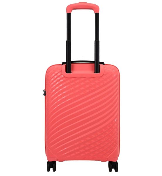 Premium Βαλίτσα Καμπίνας 55x39x20 Πολυπροπυλένιο Paulter 2729/20 Peach | Επέκταση & 4 Διπλοί Τροχοί