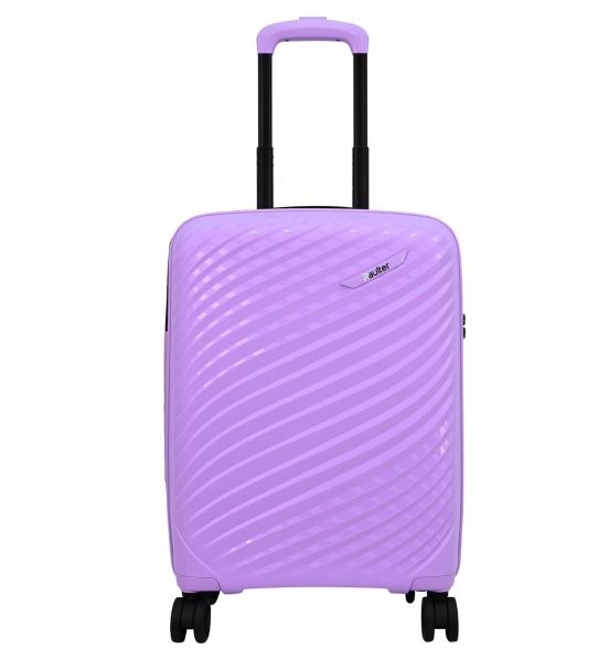 Premium Βαλίτσα Καμπίνας 55x39x20 Πολυπροπυλένιο Paulter 2729/20 Μωβ | Επέκταση & 4 Διπλοί Τροχοί