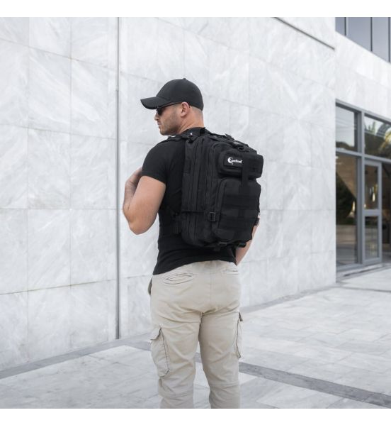 Tactical Σακίδιο Πλάτης Cardinal MT1008 Μαύρο 35L | Oxford Ύφασμα & Σύστημα MOLLE | Ανατομική Πλάτη & Ανθεκτικότητα