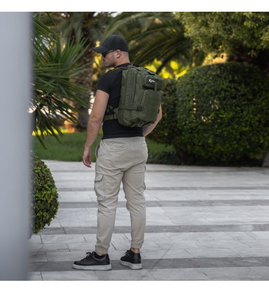 Tactical Σακίδιο Πλάτης Cardinal MT1008 Χακί 35L | Oxford Ύφασμα & Σύστημα MOLLE | Ανατομική Πλάτη & Ανθεκτικότητα