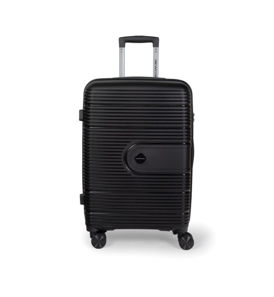 Βαλίτσα Καμπίνας NEWCOME N1594 55x36,5x21 Μαύρο – Πολυπροπυλένιο – Ιδανική για όλες τις αεροπορικές