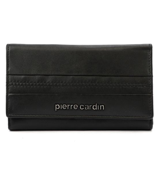 Γυναικείο Δερμάτινο Πορτοφόλι Pierre Cardin 455 TILAK130 Μαύρο – RFID Προστασία, Κομψό & Πολλές Θήκες
