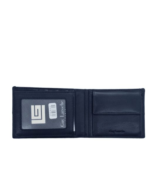 Δερμάτινο Ανδρικό Πορτοφόλι Guy Laroche 37705 Dark Blue| RFID Προστασία, Premium Ποιότητα & 7 Θέσεις Καρτών