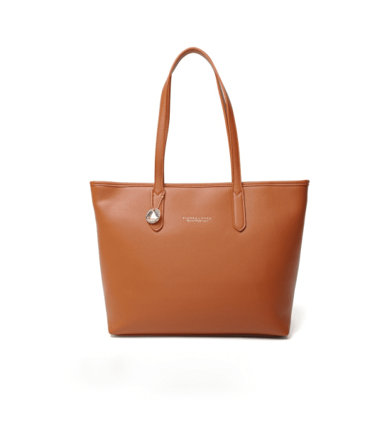 Γυναικεία Τσάντα Ώμου Shopper Pierre Loues 914-62 Καφέ | Ασφαλές Φερμουάρ & Ιμάντες Microfiber | Απόλυτη Οργάνωση & Στυλ