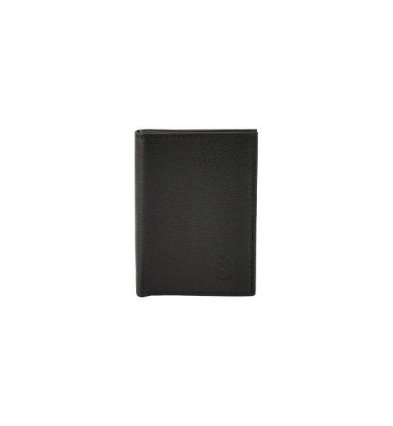 Δερμάτινη Καρτοθήκη Daston 074 Μαύρο με RFID Προστασία – Slim, 8 Κάρτες & Χαρτονομίσματα