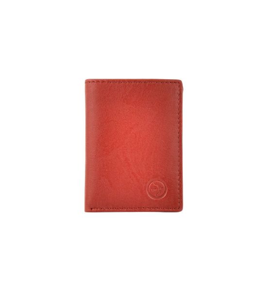 Δερμάτινη Καρτοθήκη Daston 074 Κόκκινο με RFID Προστασία – Slim, 8 Κάρτες & Χαρτονομίσματα