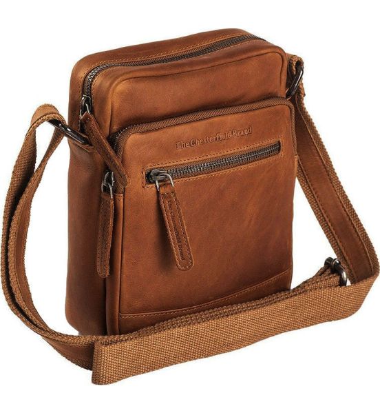 Δερμάτινο Τσαντάκι Ώμου Chesterfield Birmingham C48.098031 Κονιάκ – Premium Pull-Up Δέρμα με Κομψό & Ανθεκτικό Design