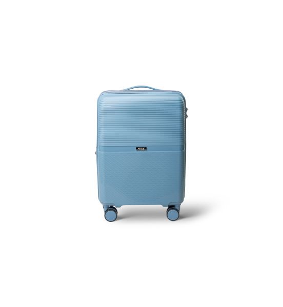 Άθραυστη Βαλίτσα Καμπίνας RCM 1092/20 Γαλάζιο 55cm 45L | 100% Πολυπροπυλένιο, 4 Διπλές Ρόδες | Χειραποσκευή για Κάθε Πτήση