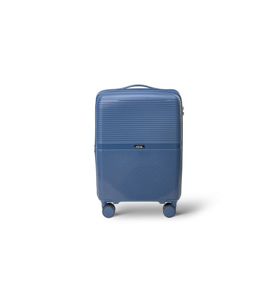 Άθραυστη Βαλίτσα Καμπίνας RCM 1092/20 Μπλε 55cm 45L | 100% Πολυπροπυλένιο, 4 Διπλές Ρόδες | Χειραποσκευή για Κάθε Πτήση