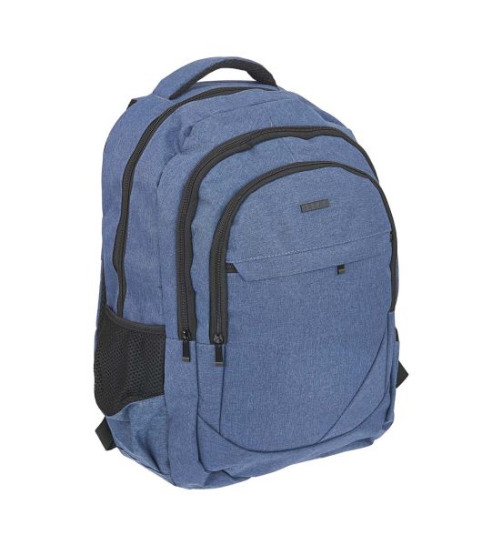 Σακίδιο Πλάτης Μεγάλο RCM 4956 Μπλε 36L – Θήκη Laptop 15,6'' & 2 Κύριους Χώρους – Δουλειά & Ταξίδι