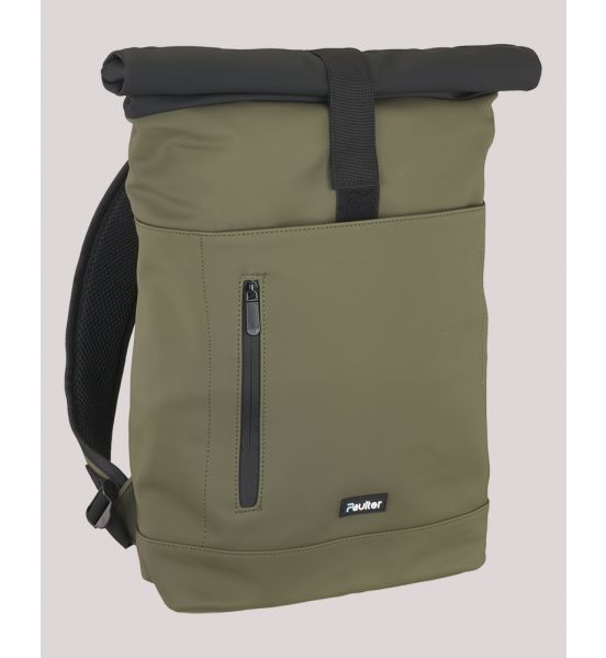 Σακίδιο Πλάτης Roll-Top Paulter 6002-S Χακί – 100% Αδιάβροχο με Θέση Laptop 14’’ – Μοντέρνο & Ανθεκτικό