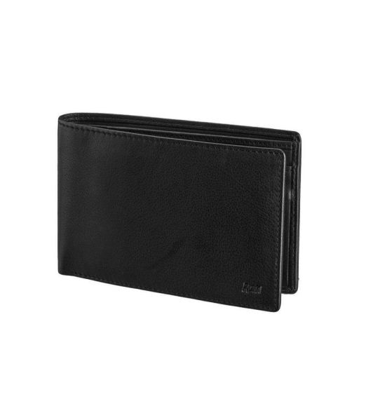 Ανδρικό Δερμάτινο Πορτοφόλι RCM Z36 Μαύρο – με RFID Προστασία, Θέση Ταυτότητας & Κέρματα