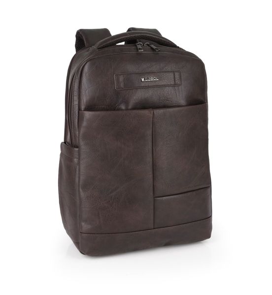 Επαγγελματικό Σακίδιο Laptop Gabol 413855 Καφέ – Laptop 15.6’’ & ECO PU – Με Δύο Κεντρικές Θήκες