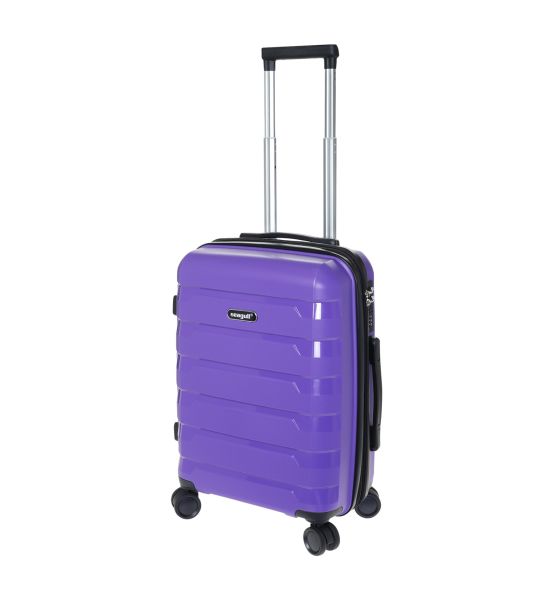 Βαλίτσα Καμπίνας SEAGUL SG180-S Μωβ 55x38x20 – Πολυπροπυλένιο – Ιδανική για Aegean, Ryanair & EasyJet