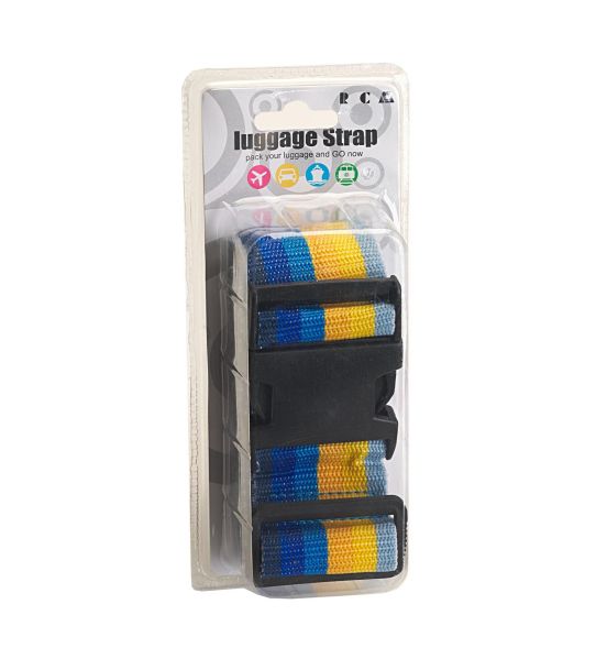 Ιμάντας Σύσφιξης Βαλίτσας RCM TH1008 Blue Rainbow | Ρυθμιζόμενος με Κλιπ | Φάρδους 5cm για Απόλυτη Σταθερότητα
