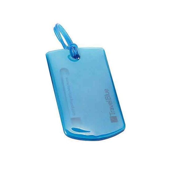 Ετικέτα Βαλίτσας TRAVEL BLUE 016 Μπλε από Σιλικόνη Αδιάβροχη & Ανθεκτική για Αεροπορικές Μετακινήσεις