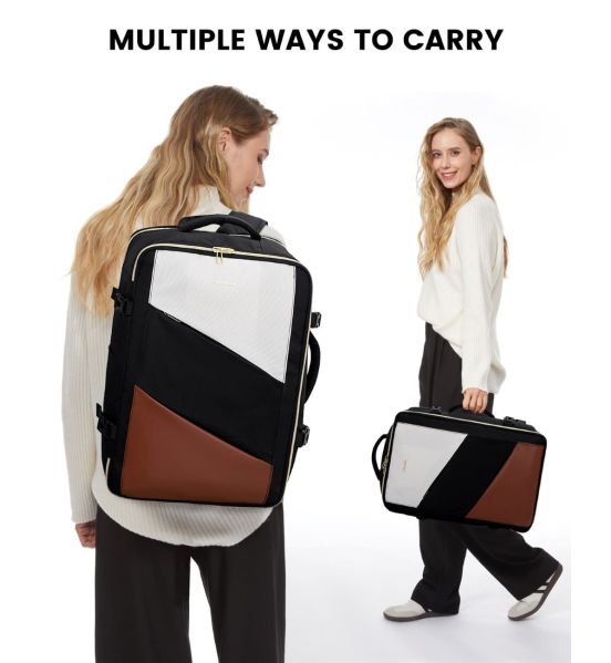 Σακίδιο Καμπίνας LOVEVOOK UB2194 Black/Beige 40L Carry-on για Laptop 17.3”