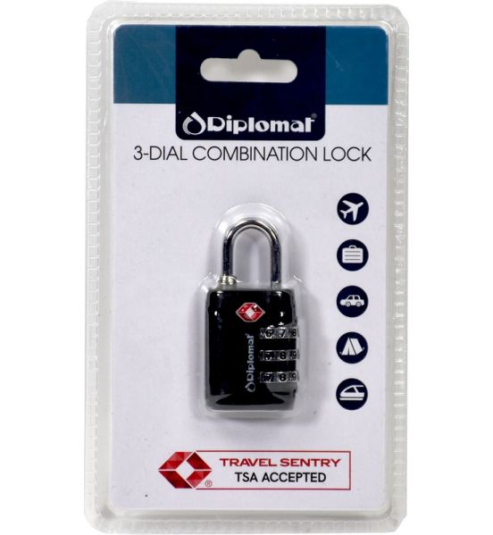 Λουκέτο βαλίτσας TSA με συνδυασμό DIPLOMAT ACLOCK3