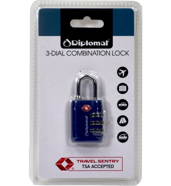 Λουκέτο βαλίτσας TSA με συνδυασμό DIPLOMAT ACLOCK3