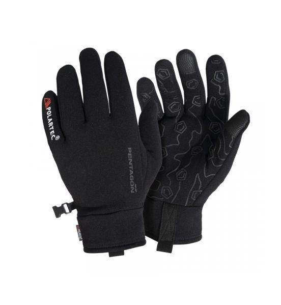 Ανδρικά Γάντια Pentagon Ursus Power Stretch P20034-01 Μαύρο – Tactical & Outdoor Polartec® Gloves