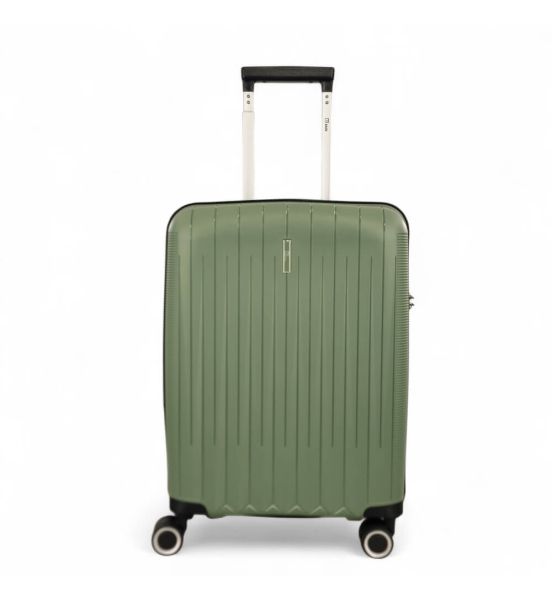 Βαλίτσα Καμπίνας 55x40x20 RAIN RB80152C Χακί 40L | Πολυπροπυλένιο & Επεκτεινόμενη | Εγκεκριμένη Χειραποσκευή για Πτήσεις Χωρίς Χρεώσεις