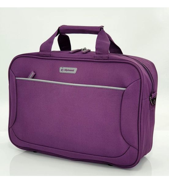 Τσάντα Καμπίνας Diplomat 40x28x15 ZC3002-40 Flight Bag Μωβ | Χειραποσκευή για Κάτω από το Καθίσμα – Συμβατή με Όλες τις Αεροπορικές