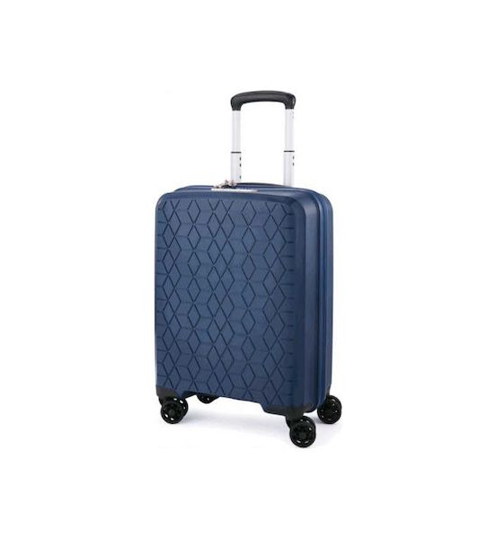 Βαλίτσα Καμπίνας 55x38x20 Verage Diamond 18106 Μπλε 46L | Premium Πολυπροπυλένιο για Ryanair & Aegean