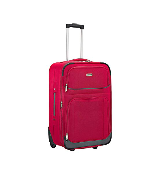 Βαλίτσα Μεσαία XPLORER 2915-24 65εκ Κόκκινο - με 2 Ρόδες & Επέκταση