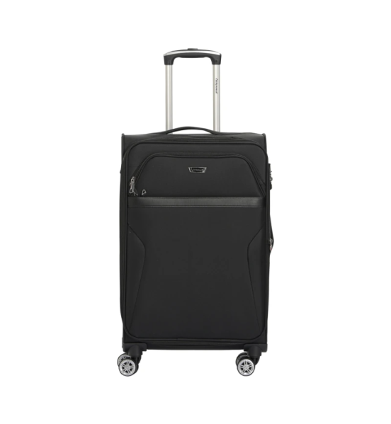 Μεσαία Βαλίτσα Υφασμάτινη Diplomat ZC998 68x42x26 Μαύρο 75L  – Ιδανική για 20 Κιλά (2.9kg) με 4 Ρόδες | με 4 Ρόδες & Ανθεκτική