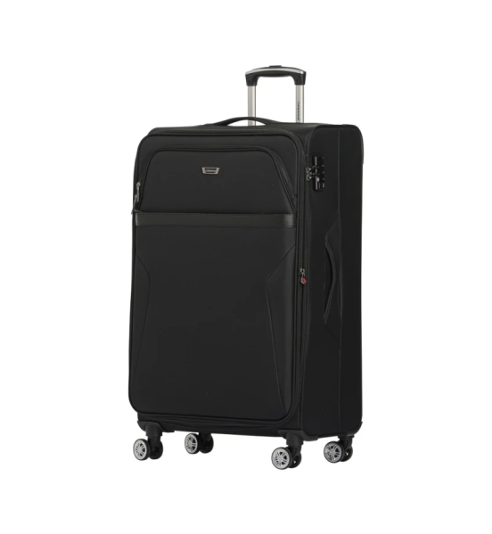 Μεγάλη Βαλίτσα 78x46x30 Υφασμάτινη Diplomat ZC998 Μαύρο – 110 Λίτρα, 3.4kg | 4 Ρόδες & Κλειδαριά, Ιδανική για 23+ Κιλά