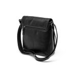 Μεγάλο Ανδρικό Δερμάτινο Τσαντάκι Chesterfield C48.182900 Μαύρο | Wax Pull Up με 2 Κεντρικές Θέσεις & Μαγνητικό Καπάκι