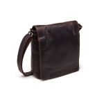 Μεγάλο Ανδρικό Δερμάτινο Τσαντάκι Chesterfield C48.182901 Καφέ | Wax Pull Up με 2 Κεντρικές Θέσεις & Μαγνητικό Καπάκι