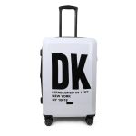 Επώνυμη Βαλίτσα Μεσαία DKNY D2221-DH418BD4 68cm Λευκό/Μαύρο | Πολυκαρμπονικό, για Έως 20 κιλά Αεροδρομίου