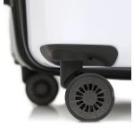 Επώνυμη Βαλίτσα Μεσαία DKNY D2221-DH418BD4 68cm Λευκό/Μαύρο | Πολυκαρμπονικό, για Έως 20 κιλά Αεροδρομίου