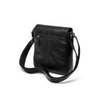 Ανδρικό Δερμάτινο Τσαντάκι Ώμου Chesterfield C48.182800 Μαύρο | Wax Pull Up, Compact & 2 Κεντρικές Θέσεις