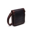 Ανδρικό Δερμάτινο Τσαντάκι Ώμου Chesterfield C48.182801 Καφέ | Wax Pull Up, Compact & 2 Κεντρικές Θέσεις