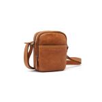 Ανδρικό Δερμάτινο Τσαντάκι Ώμου Μικρό Chesterfield C48.182701 Κονιάκ | Wax Pull Up με 2 Κεντρικές Θήκες