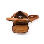 Ανδρικό Δερμάτινο Τσαντάκι Ώμου Μικρό Chesterfield C48.182701 Κονιάκ | Wax Pull Up με 2 Κεντρικές Θήκες