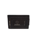 Κομψή Δερμάτινη Καρτοθήκη Daston 041 Μαύρο με RFID Προστασία