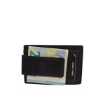 Κομψή Δερμάτινη Καρτοθήκη Daston 041 Μαύρο με RFID Προστασία