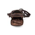 Ανδρικό Δερμάτινο Τσαντάκι Ώμου Μικρό Chesterfield C48.182701 Καφέ | Wax Pull Up με 2 Κεντρικές Θήκες