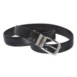Ανδρική Δερμάτινη Ζώνη LAVOR 1-81 | Διπλής Όψεως Μαύρο & Καφέ | με Περιστρεφόμενη Αγκράφα