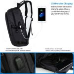 Σακίδιο Πλάτης Mancro 1006 Μαύρο 20L – Αδιάβροχο Backpack με USB & Αντικλεπτική Θήκη